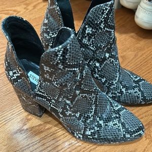 Steve Madden snakeskin boots